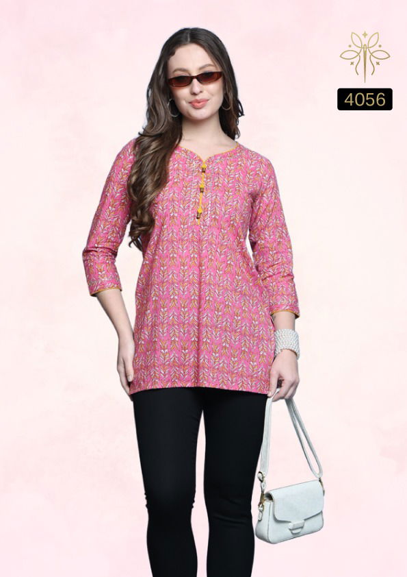 Akshara By Rajnandini Pure Cotton Printed Ladies Top Wholesale Market In Surat